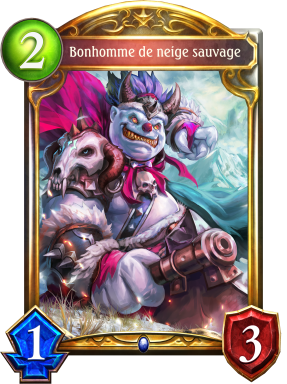 Bonhomme de neige sauvage